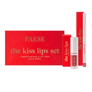 Paese The Kiss Lips Lipstick en Liner Set 02 Nude Coral