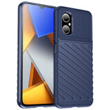 Thunder Case Xiaomi Poco M4 5G siliconen gepantserd hoesje blauw