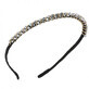 Ecarla Decorative Hairband with Crystals Gray