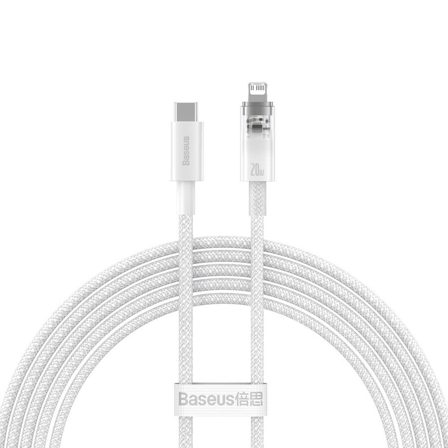 Buy Baseus CATS010302 Lightning - USB-C 20W 480Mbps 2m cable - white Baseus CATS010302 Lightning - USB-C 20W 480Mbps 2m cable - white