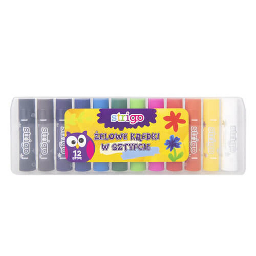 Strigo gel crayons 12 pieces