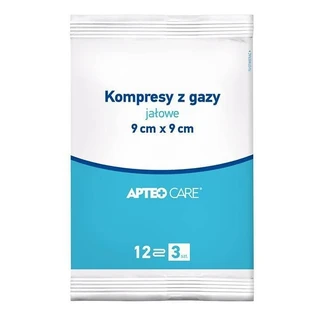 ApteoCare torundas estériles 9cmx9cm 17-hilos 3 uds.