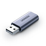 Adaptador de audio Ugreen CM383 - gris