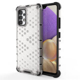 Honingraat gepantserd hoesje met gel frame Samsung Galaxy A13 5G transparant