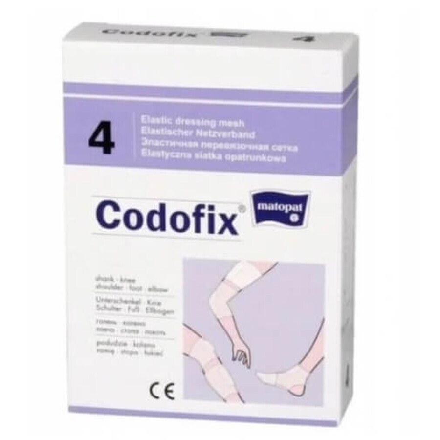 Codofix Elastisch Verband Mesh Nr. 4, 4-4,5cm x 10m (schacht, knie)