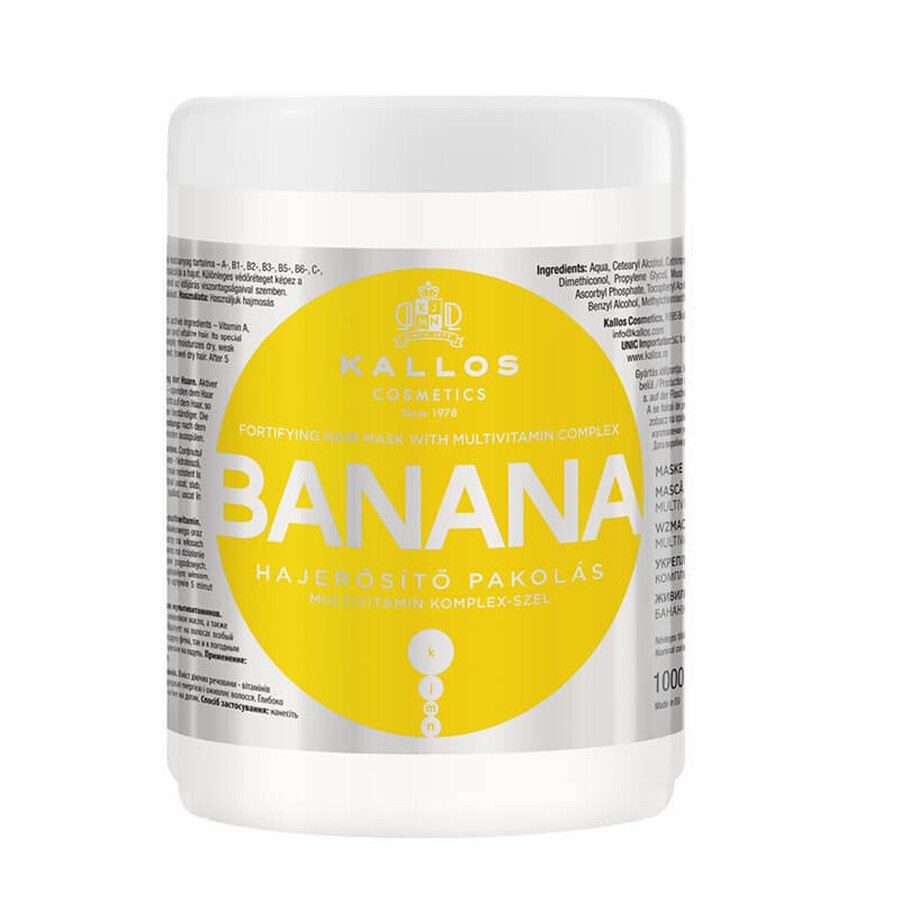 Kallos KJMN Maschera alla banana, 1000 ml