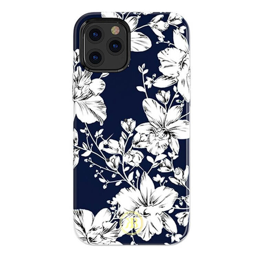 Kingxbar Étui Blossom décoré de véritables cristaux Swarovski iPhone 12 mini multicolore (Lily)
