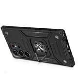 Wozinsky Ring Armor case Samsung Galaxy S23 Ultra étui blindé anneau magnétique noir