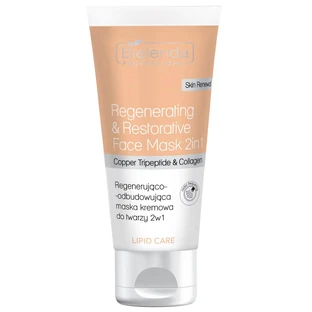 Bielenda Profesional Cuidado Lipídico Mascarilla Facial Regeneradora y Reconstituyente 2en1, 150 ml