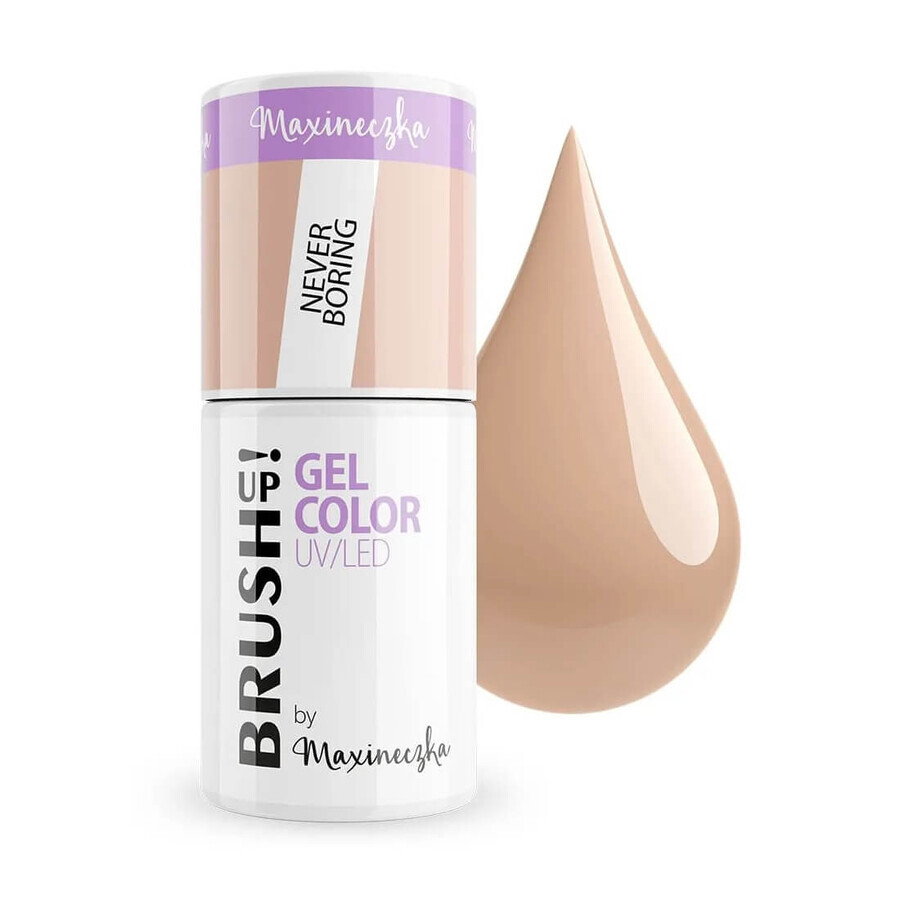 BrushUp! Gel Color UV/LED Nail Hybrid Varnish Never Boring, 5 g