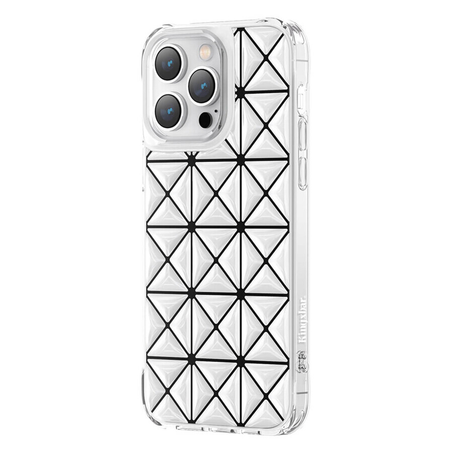 Kingxbar Miya Series iPhone 14 Plus hoesje achterkant wit