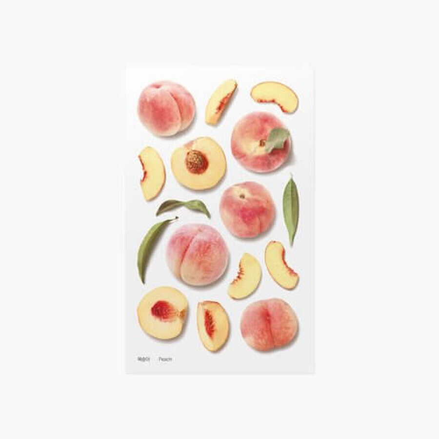 Decoratieve fruitstickers Perziken Appel