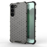 Husă Honeycomb pentru Samsung Galaxy S23+ husă hibridă blindată neagră