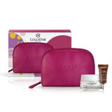Collistar Attivi Puri Set collagen cream lotion 50 ml + eye cream with hyaluronic acid and peptides 5 ml + cosmetic bag