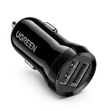 Ugreen cargador de coche 2x USB 24W 4.8 A (2x 2.4 A) negro (50875)