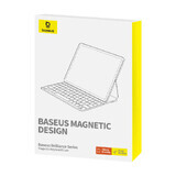 Baseus Brilliance Series toetsenbordhoes voor iPad Pro 12.9 (2022/2021/2020/2019) + USB-C kabel - zwart
