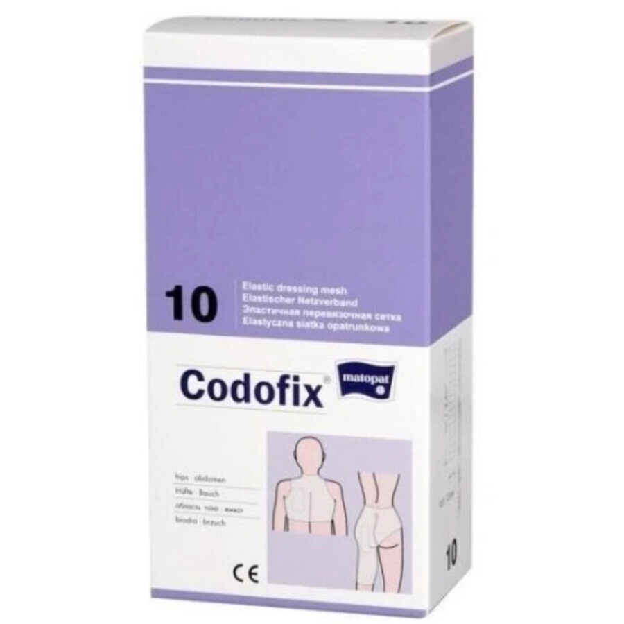 Codofix Elastisch net, verbandnr. 10, 10-13cm x 10m (heup, buik)