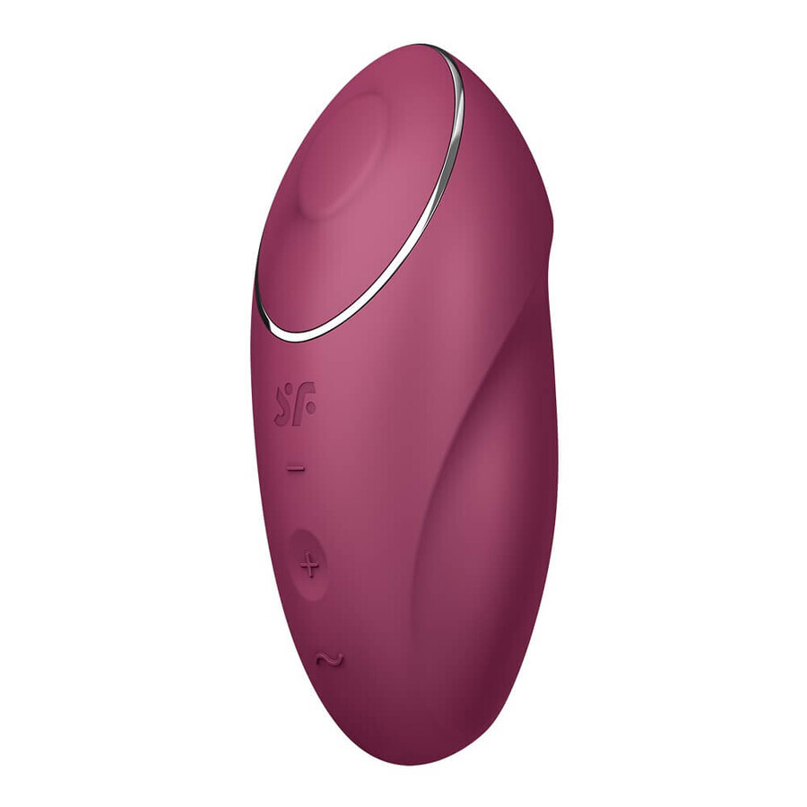 Satisfyer Tap amp; Climax 1 Overlay vibrator with tapping function Red