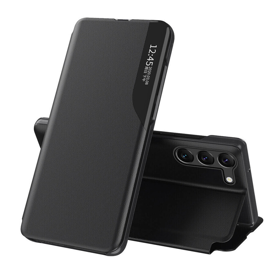 Funda Eco Leather View para Samsung A05s con tapa abatible - negro