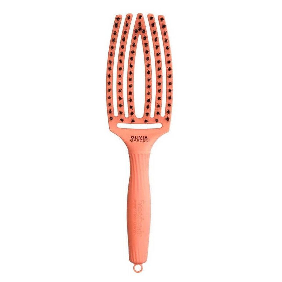 Olivia Garden FingerBrush Combo Perie de păr medie Coral