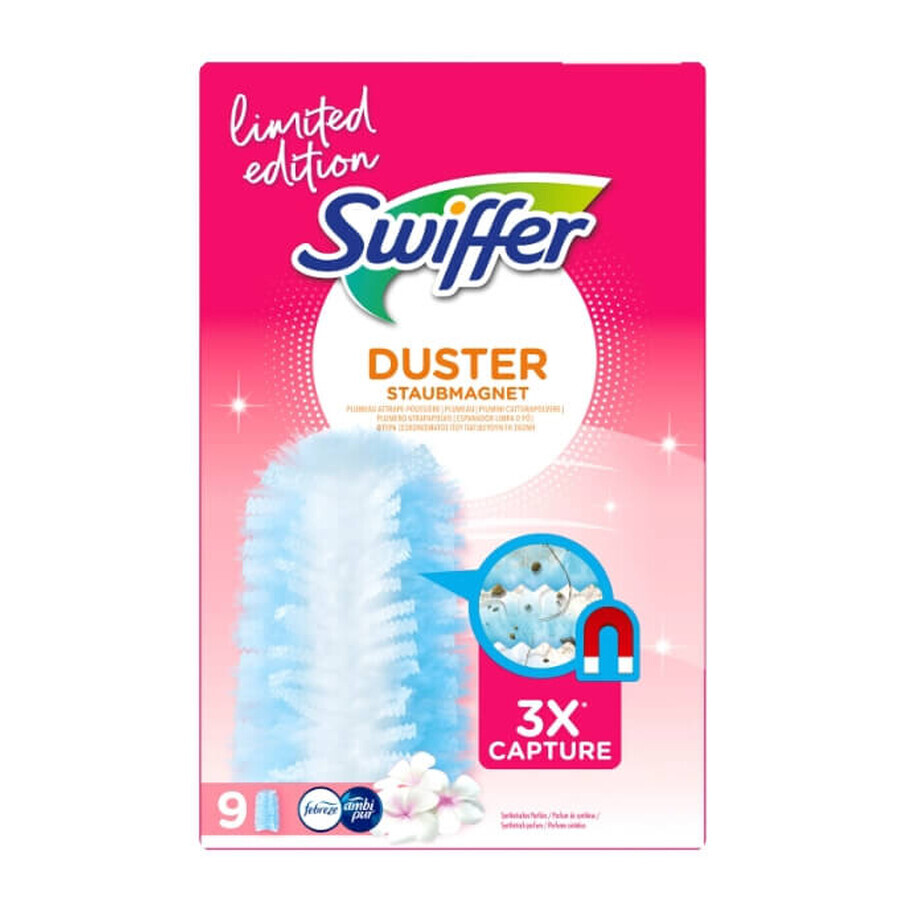Swiffer Duster navullingen voor Bezemstelen, navulpak voor sets, 9 stuks