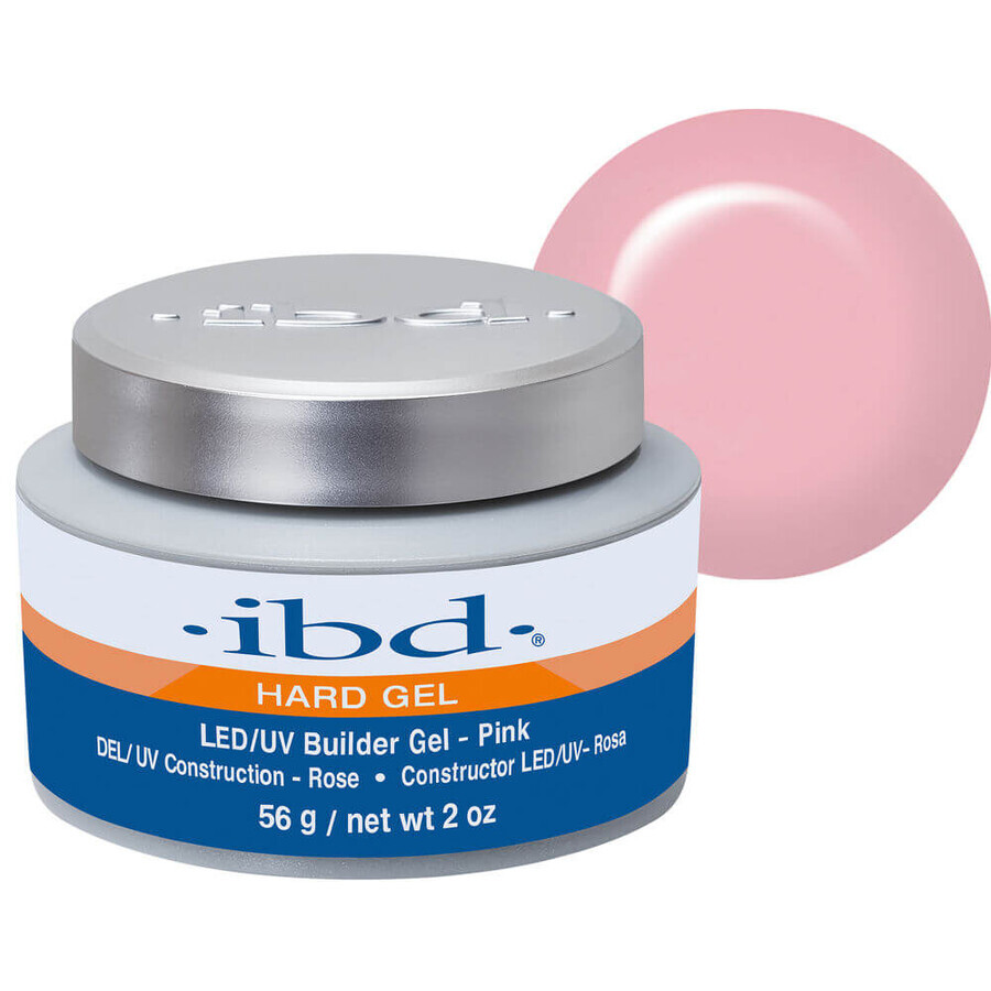 IBD Hard Builder Gel LED/UV Building Gel Pink, 56 g