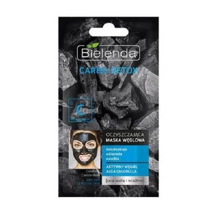 Bielenda Masque au charbon de bois pour peaux sèches et sensibles, 8 g