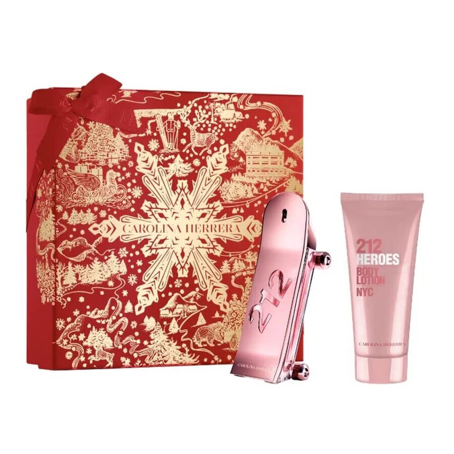 Carolina Herrera 212 Heroes Forever Young set Eau de Parfum, 80 ml + body lotion, 100 ml