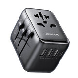 Joyroom adaptor de călătorie JR-TCW01 universal 17W EU / US / UK / JP / AU / CN - negru