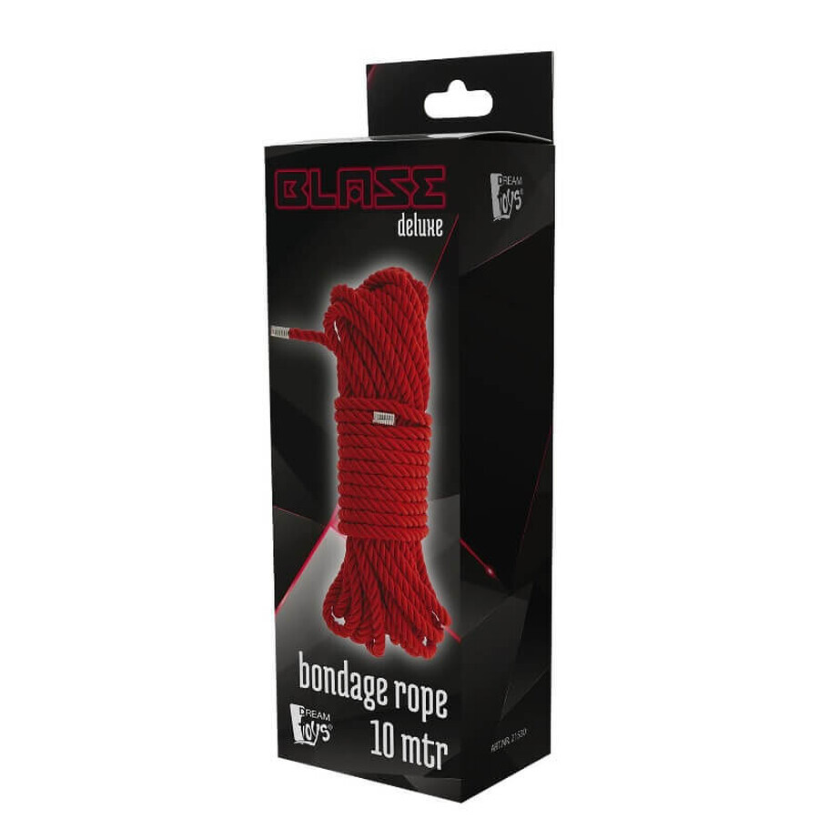 Dream Toys Blaze Deluxe Bondage Rope Restraining Rope Red 10m