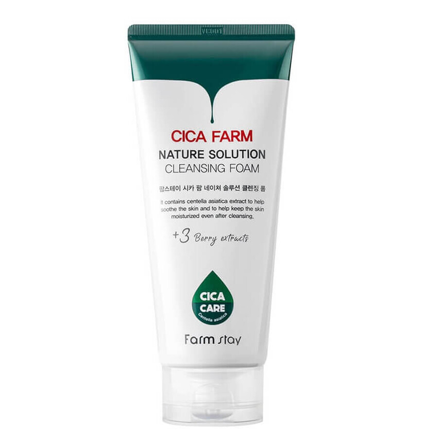 Acquista FarmStay Cica Farm Nature Solution Schiuma detergente, 180 ml FarmStay Cica Farm Nature Solution Schiuma detergente, 180 ml
