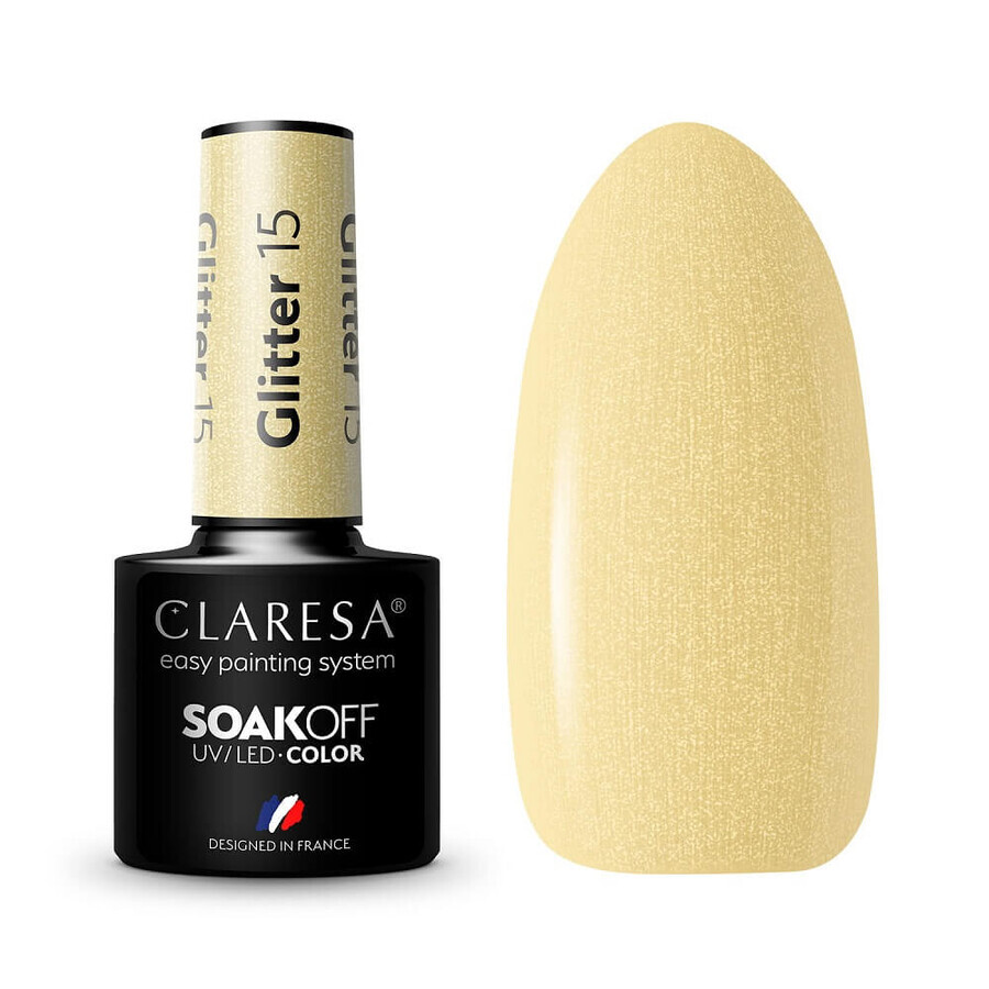 Acquista Claresa Vernice ibrida glitterata UV/LED Soak Off 15, 5 g Claresa Vernice ibrida glitterata UV/LED Soak Off 15, 5 g