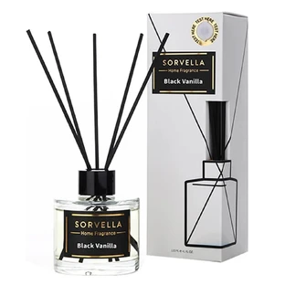 Sorvella Parfüm Schwarzer Vanille-Duft-Diffusor, 120 ml