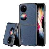 Dux Ducis Fino étui recouvert de nylon Huawei P50 Pocket bleu