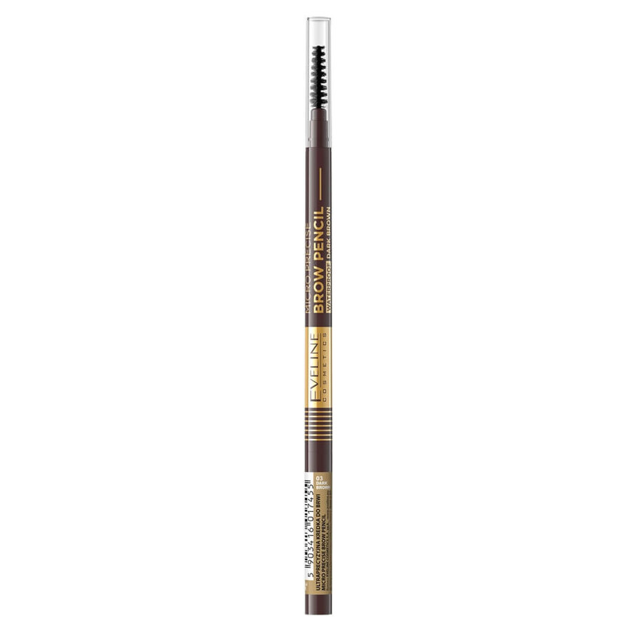 Winkel op Eveline Cosmetics Micro Precise Ultra Precies Wenkbrauwpotlood 03 Donkerbruin, 1 stuk Eveline Cosmetics Micro Precise Ultra Precies Wenkbrauwpotlood 03 Donkerbruin, 1 stuk