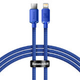 Baseus kabel CAJY000203 Lightning - USB-C PD 20W 480Mbps 1,2m - blauw