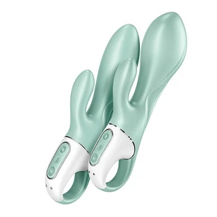 Vibrador Satisfyer Air Pump Bunny 5+ con bomba Menta