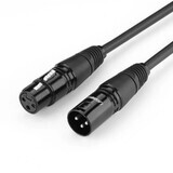 Ugreen AV130 66718 cable audio XLR (hembra) - XLR (macho) micrófono/amplificador 3m - negro