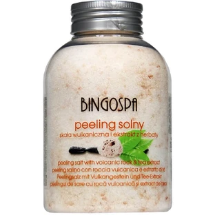 BingoSpa Exfoliante de sal de roca volcánica y té, 580 g