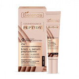 Bielenda Péptidos Reafirmantes 2 en 1 crema para ojeras y párpados + sérum de péptidos, 15ml