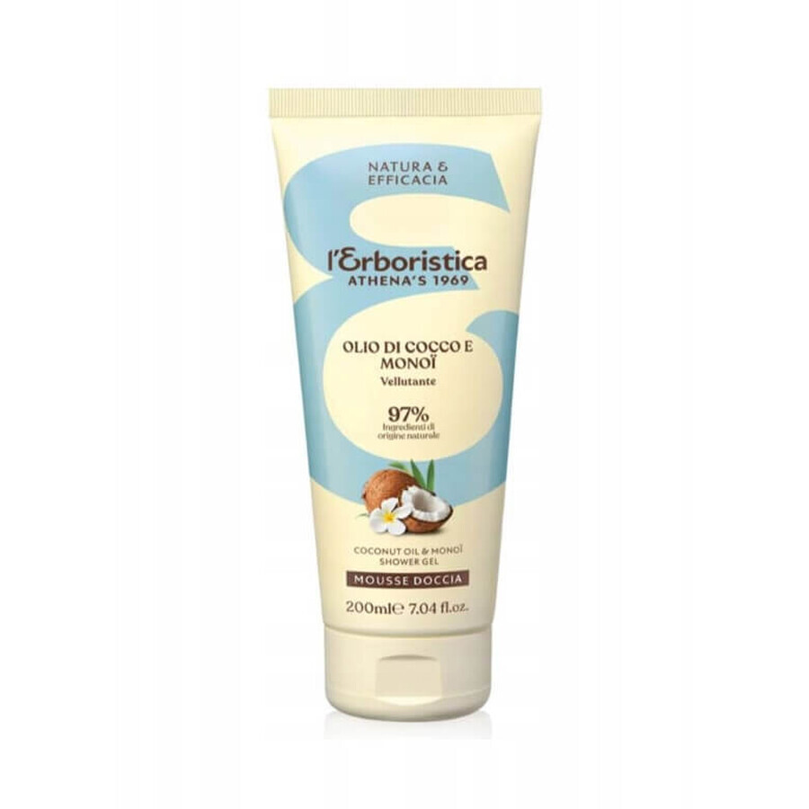 Cumpără L Erboristica Gel de duș cu ulei de nucă de cocos și monoi, 200 ml L Erboristica Gel de duș cu ulei de nucă de cocos și monoi, 200 ml