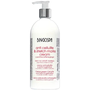 BingoSpa Crema para celulitis y estrías con L-carnitina cafeína y jengibre, 500ml