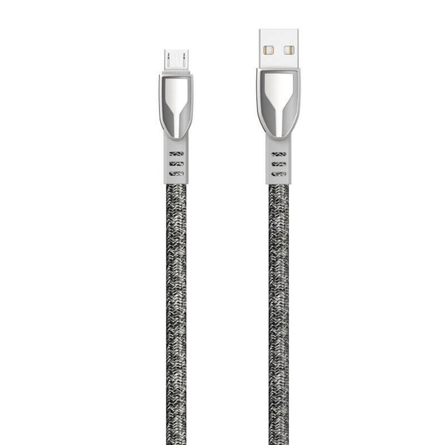 Dudao gevlochten kabel USB - micro USB 5 A 1 m grijs (L3PROM grijs)
