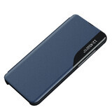 Funda Eco Leather View para Samsung S24 Ultra con tapa abatible - azul