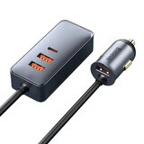 Baseus Share Together încărcător auto 3x USB / USB tip C 120W PPS Quick Charge Power Delivery gri (CCBT-B0G)