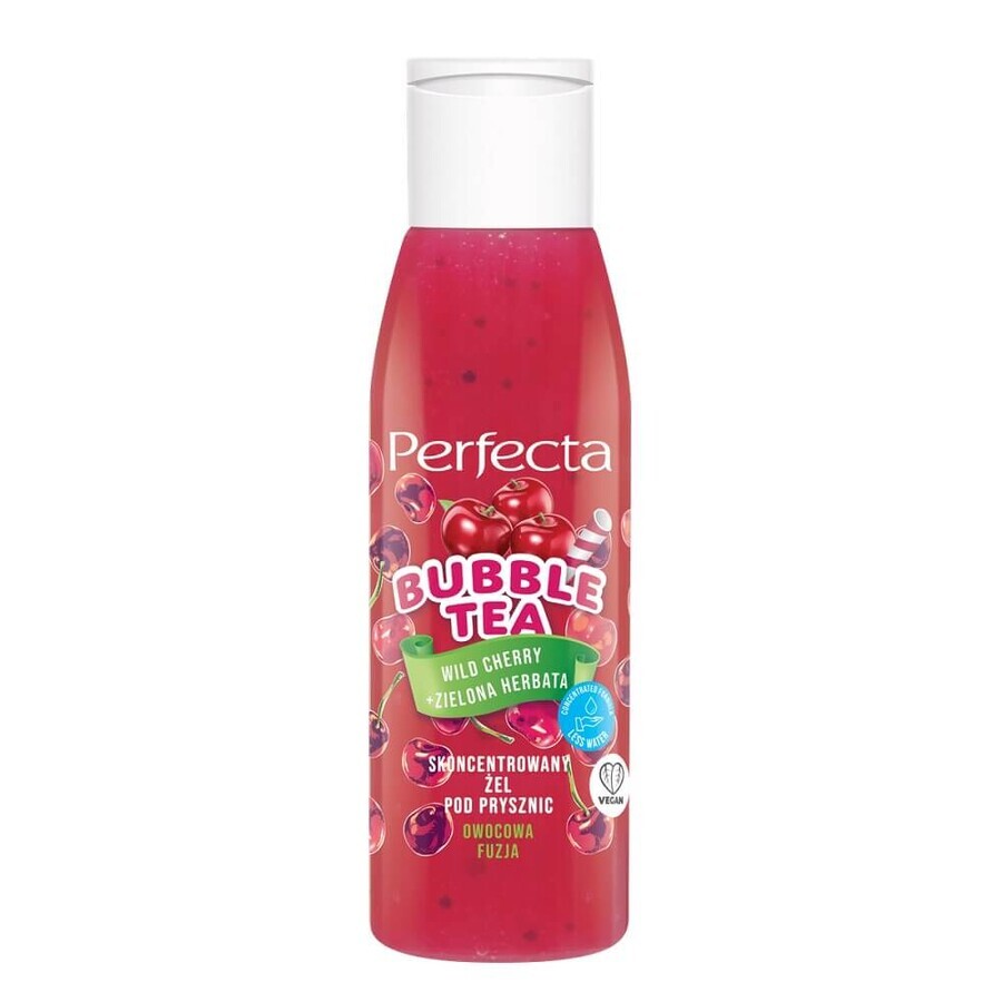 Perfecta Bubble Tea Douchegel Wilde Kers + Groene Thee, 100 ml