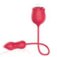 Immortal Flower 5 Rose-shaped intimate massager with 9 modes of suction and thrusting Red