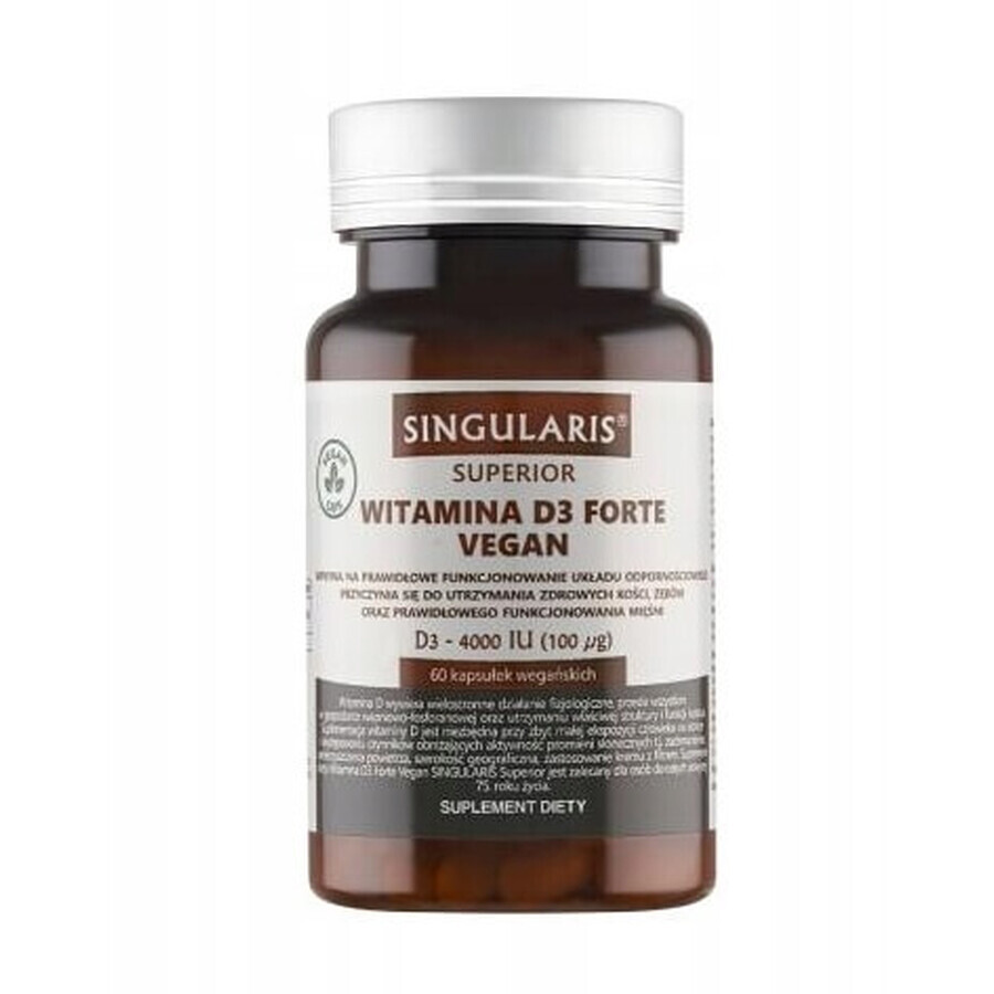 Singularis Superior Vitamina D3 Forte 4000 UI Vegan, 60 capsule
