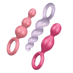 Satisfyer Booty Call stimulierendes Anal Plug Set Farbig