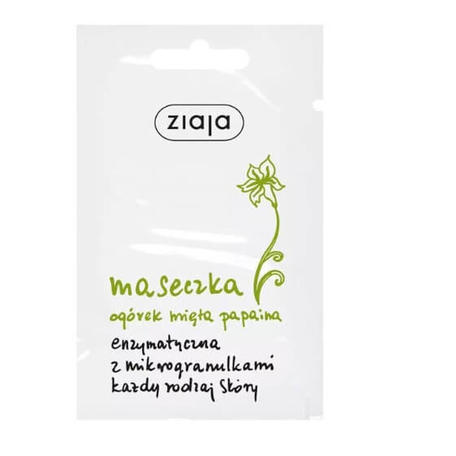 Acquista Ziaja, Maschera enzimatica al cetriolo e alla menta, 7ml Ziaja, Maschera enzimatica al cetriolo e alla menta, 7ml